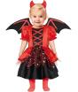 Fato de diabo vermelho para bebé