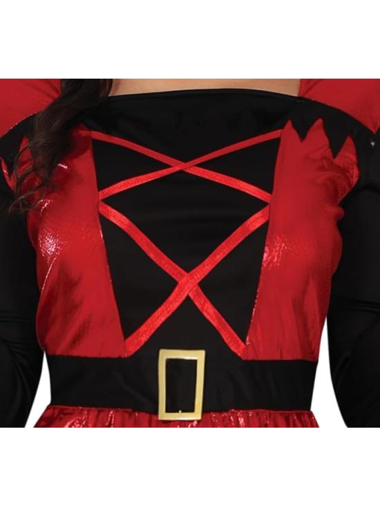 Fantasia de Diabo para Mulher - Inclui Faixa de Cabeça e Vestido