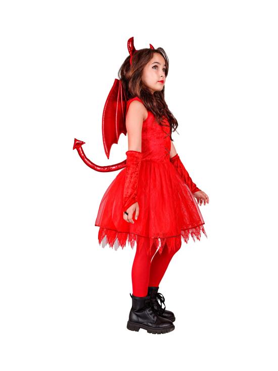 Fato de Asas do Diabo para menina