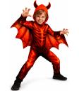 Fantasia Infantil de Diabo de Fogo – Macacão, Capuz e Asas