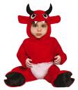 Fantasia de diabo vermelho para bebê