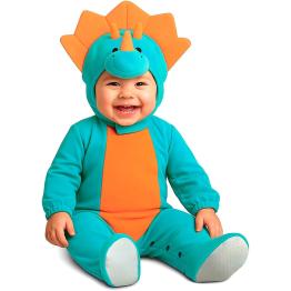 Fantasia de dinossauro para bebês de 1 a 2 anos - Inclui macacão e capuz
