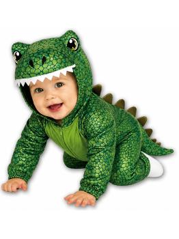Fantasia de dinossauro divertida e original para bebês.