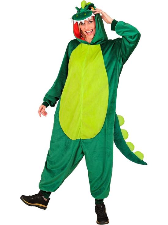 Pijama fantasia de dinossauro unissex para adultos