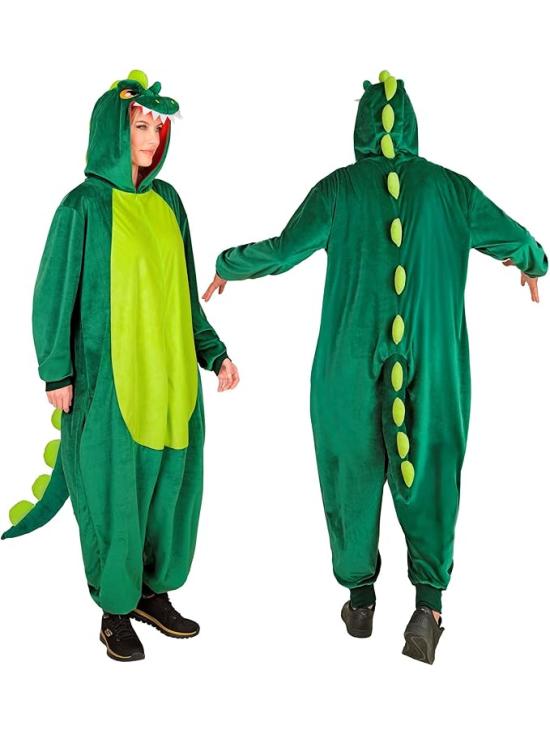 Pijama fantasia de dinossauro unissex para adultos