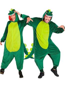Pijama fantasia de dinossauro unissex para adultos