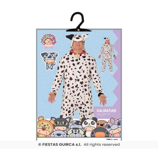 Pijama de fantasia de dálmata para adulto