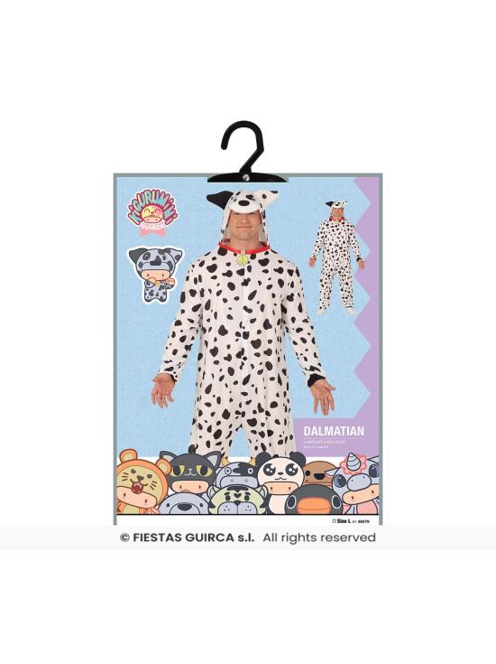Pijama com estampa de dálmata para adultos