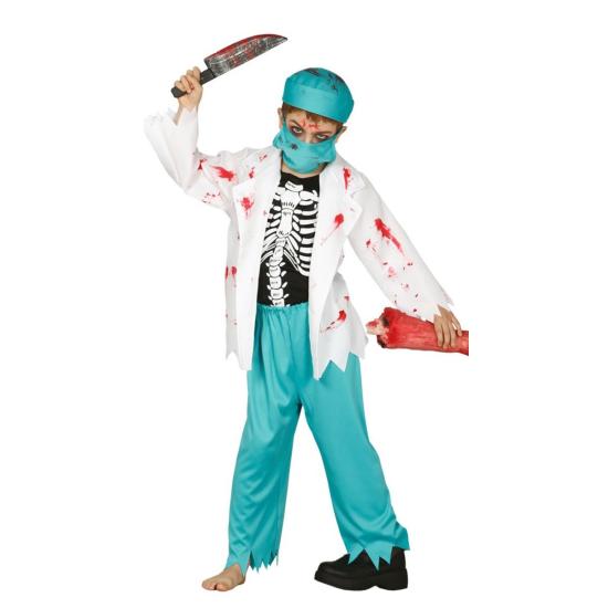 Disfraz de doctor zombie para niño