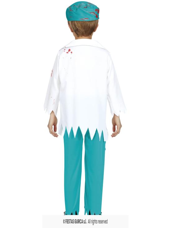 Disfraz de doctor zombie para niño