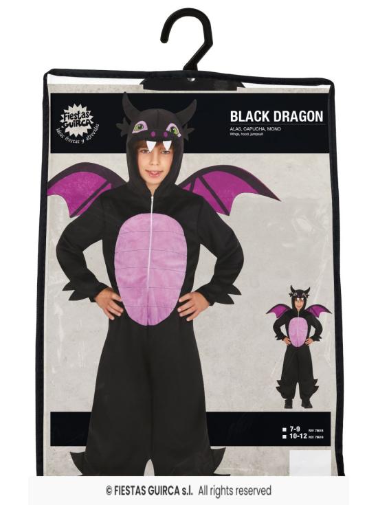 Fantasia Infantil Dragão Negro