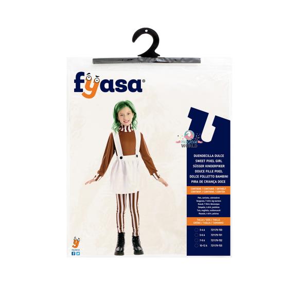 Fantasia infantil de Oompa Loompa Pixie Sweet de Willy Wonka Fantasia infantil de Oompa Loompa Pixie Sweet de Willy Wonka