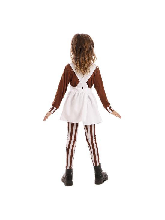 Fantasia infantil de Oompa Loompa Pixie Sweet de Willy Wonka