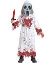 Fantasia infantil unissex de fantasma do diabo branco