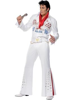 Fato de Rei do Rock Elvis Deluxe para homem
