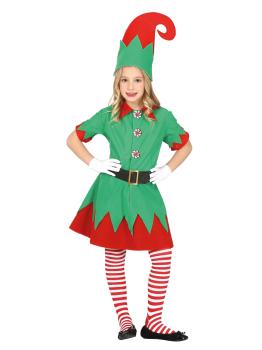 Fato de duende de Natal para menina