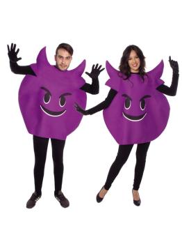 Fantasia de Emoticon impertinente tamanho único