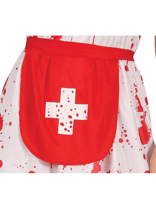 Fantasia de enfermeira zumbi ambulante