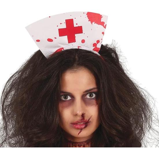 Fantasia de enfermeira zumbi ambulante