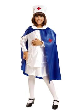 Fato de enfermeira com capa para menina