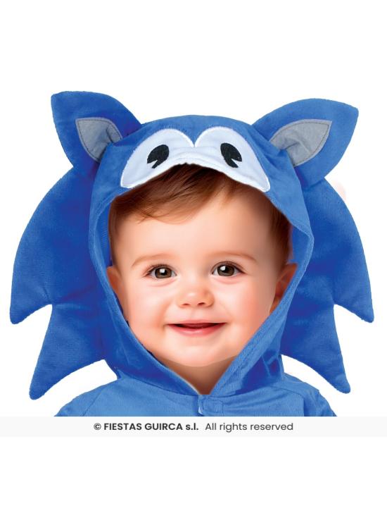 Fantasia de Ouriço Azul Bebê (Bebê Sonic)