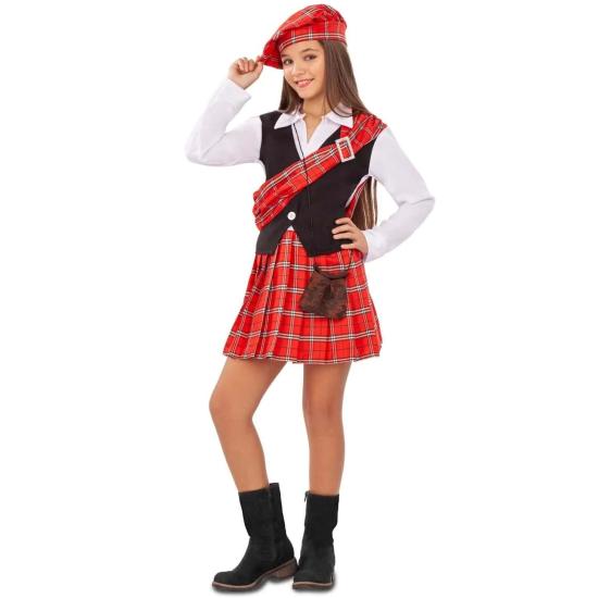 Fato de menina escocesa Fato de menina escocesa