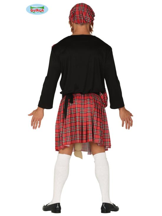 Traje escocês com surpresa para homens adultos