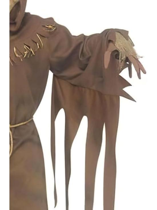 Fantasia de Espantalho com o Rosto do Fantasma para Adultos