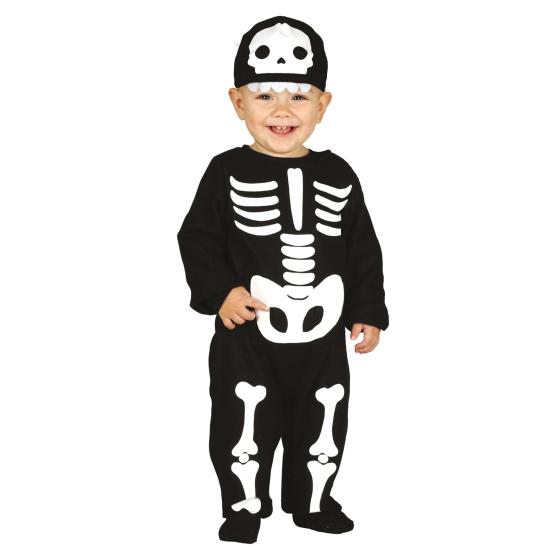 Fantasia de esqueleto com capuz para bebê