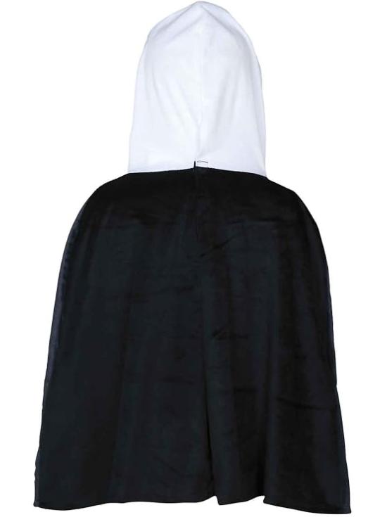 Fantasia de esqueleto com poncho e capuz para bebê