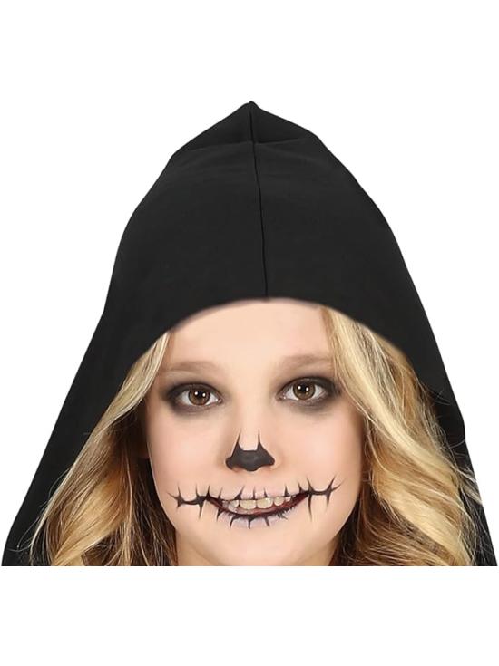 Fato de esqueleto de fantasma pirata para menina