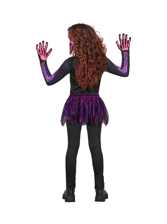 Fantasia de Esqueleto Fluorescente para Meninas