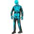 Fantasia de esqueleto fluorescente para crianças da FAST COSTUME