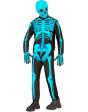 Fantasia de esqueleto fluorescente para crianças da FAST COSTUME
