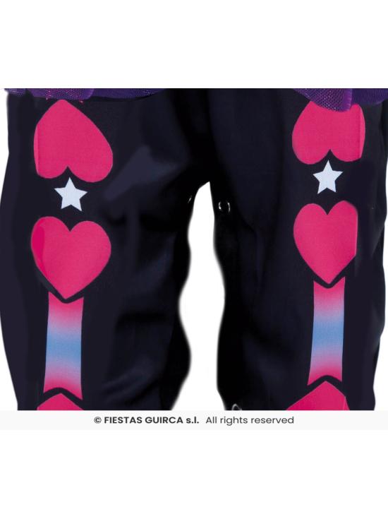 Fato de esqueleto rosa para menina