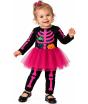 Fantasia de Esqueleto Rosa para Bebê Menina com Tutu – Halloween