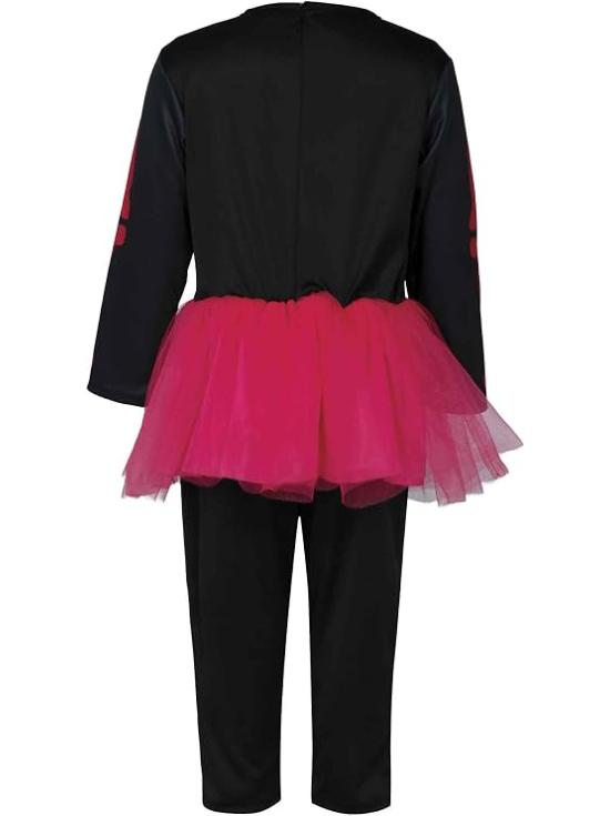 Fantasia de Esqueleto Rosa para Bebê Menina com Tutu – Halloween