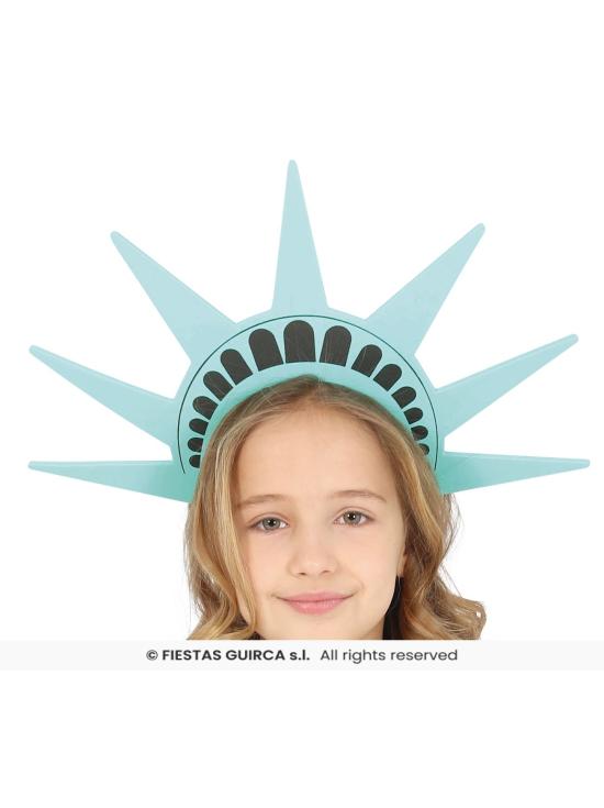 Fantasia de Estátua da Liberdade para Meninas – Fantasia Infantil Monumento Histórico