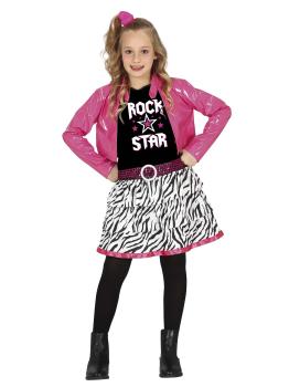 Fato de estrela do rock para menina