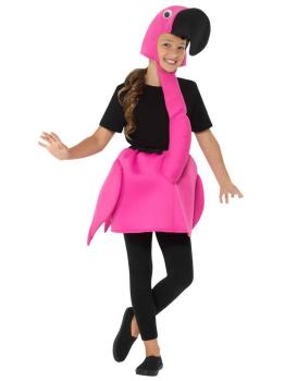 Fato de flamenco rosa tamanho criança