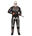 Traje adulto de soldado caveira Fortnite