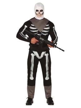 Traje adulto de soldado caveira Fortnite