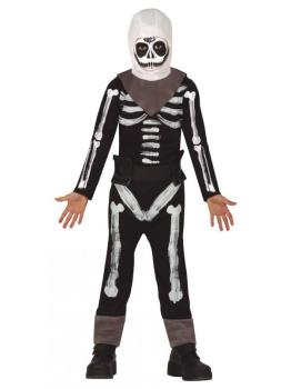 Fato de soldado caveira Fortnite para menino