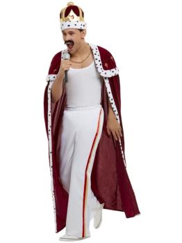 Fato de Freddie Mercury com capa para adulto