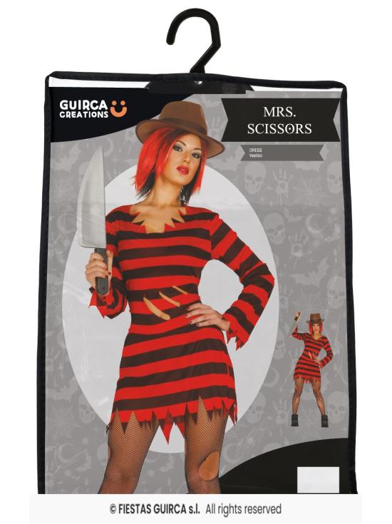 Fato de Freddy Krueger para mulher