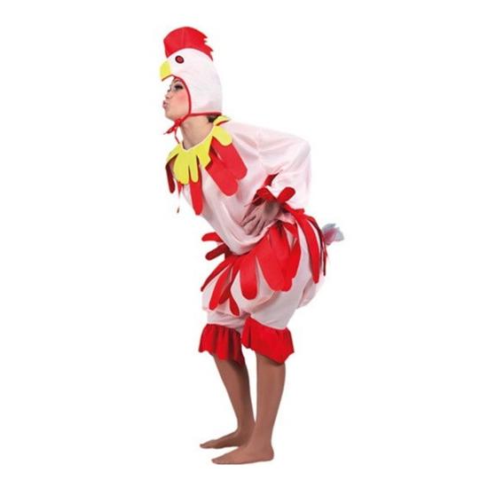 Fato de galinha rosa para adulto
