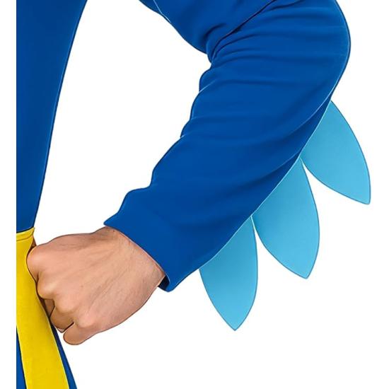 Fantasia de Galo Azul Adulto – Capuz, Cinto e Macacão