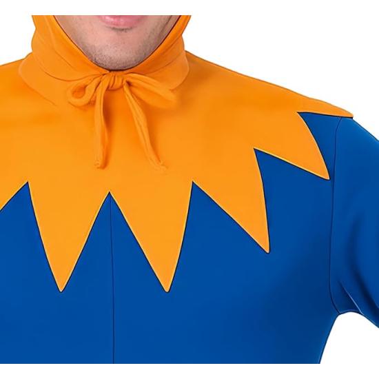 Fantasia de Galo Azul Adulto – Capuz, Cinto e Macacão