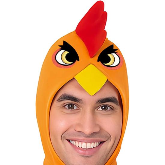 Fantasia de Galo Azul Adulto – Capuz, Cinto e Macacão