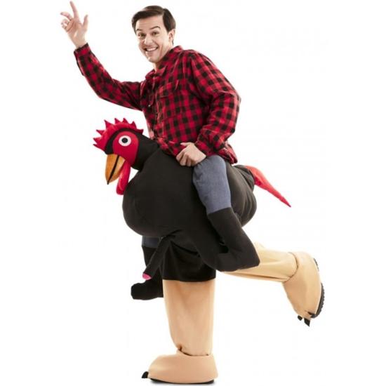 Fato de galo exibicionista nos ombros para adulto